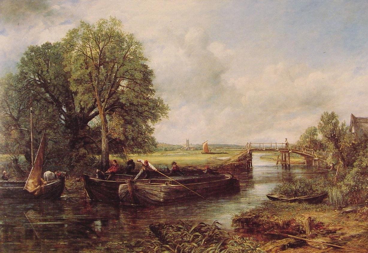 John Constable A View on the Stour near Dedham